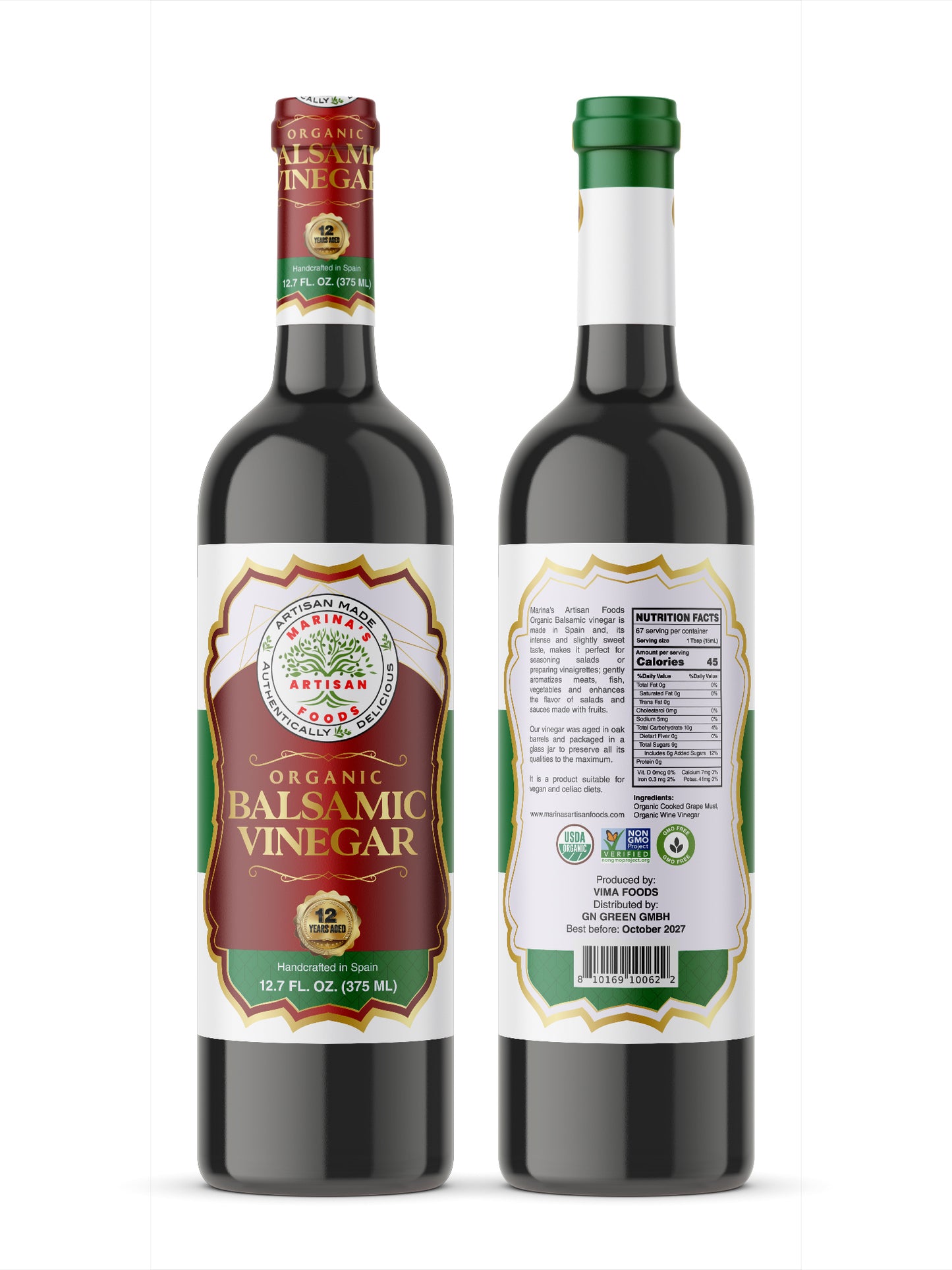 Organic 12-Year Aged Balsamic Vinegar from Spain