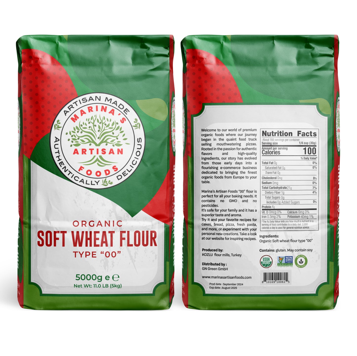 Organic "00" Type Wheat Flour from Turkey