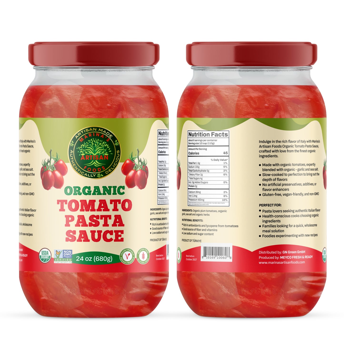 Organic Tomato Pasta sauce